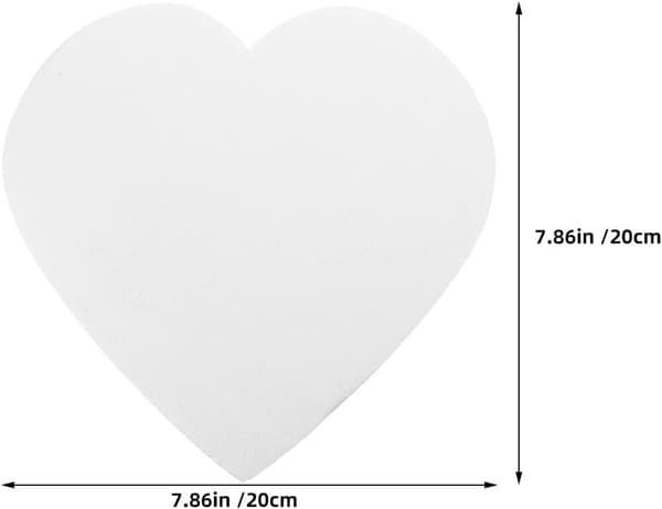 3 stk bryllupskake modell hjerte skumkake dummy display bursdagsdusj dekorasjoner