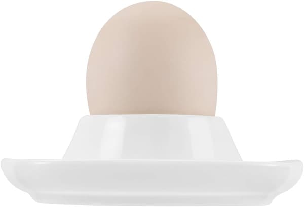 Ceramic Egg Cups 4-pack, Porcelain Hard Boiled Soft Boiled Egg Cup Holder Container with Base