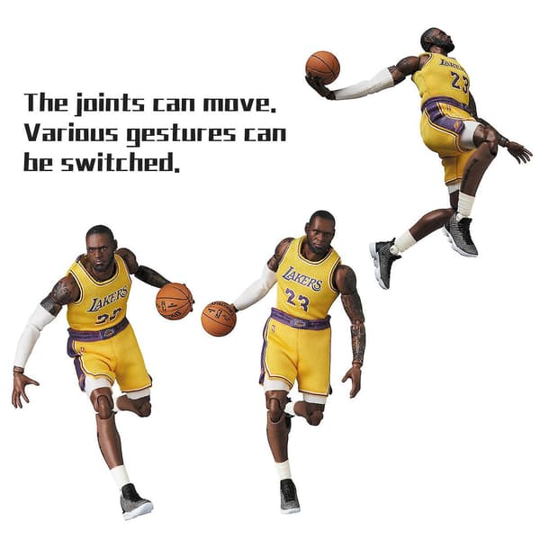 NBA Lakers No.23 Lebron James Actionfigur Leksak Staty För Samlarpresent