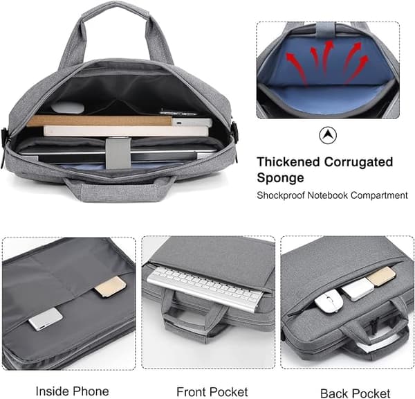 15.6 inch Laptop Bag - Black, suitable for laptop documents