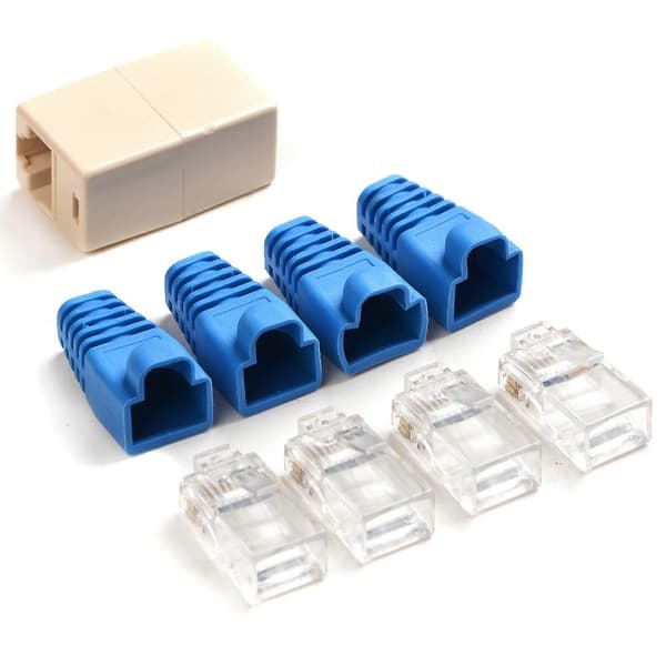 Blue Connector Boots for Cable Safety 100 pcs [DB]