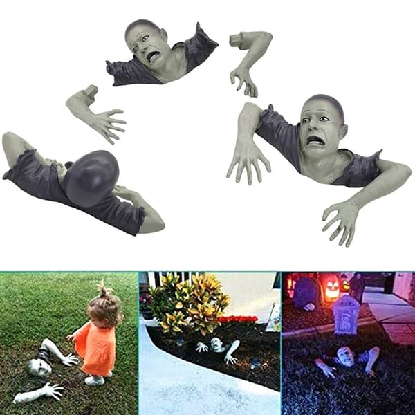 Halloween Krybende Zombie Horror Prop Udendørs Have Statue