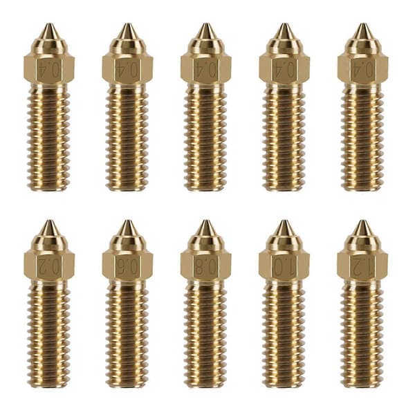 3D Printer Extruder Nozzle Kit for K1/K1 Max, 10pcs Brass Nozzles