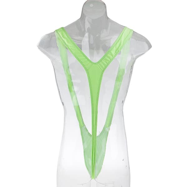 Mankini Stringundertøy for menn, Sexy Fluorescerende Grønn, Borat Bikini
