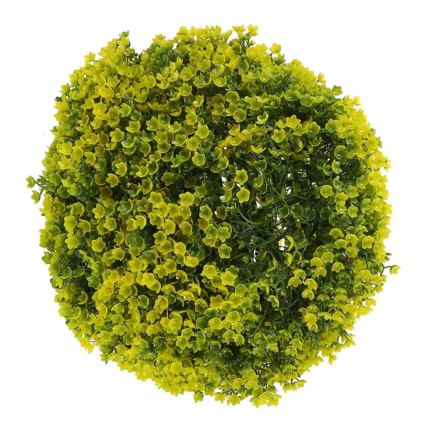 Vihreä Deko Teko-Punainen Pallo Pieni Teko-Riippuva Kasvi Muovi Topiary Pallot Teko-Topiary Pallot Lehti Koristeelliset Pallot Keltainen 30X30CM Yellow 30X30CM