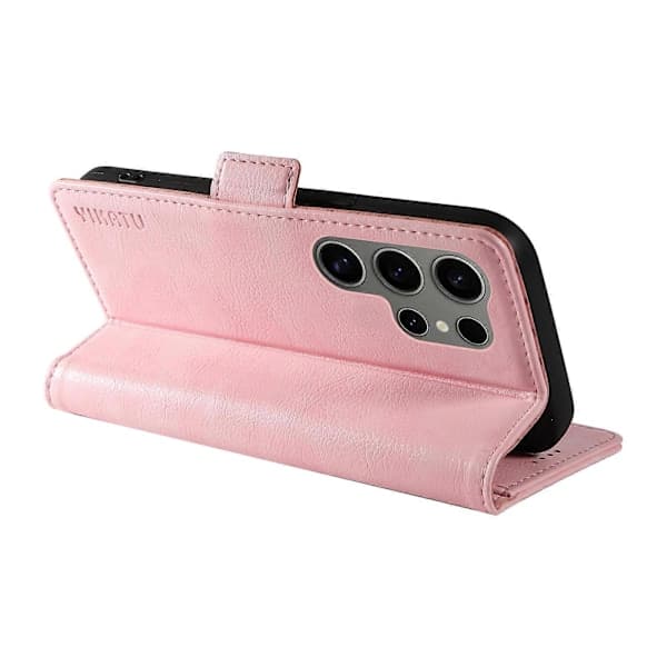 For Samsung Galaxy S25 Ultra Deksel Sidespenne PU-skinn Telefondeksel Litchi Tekstur