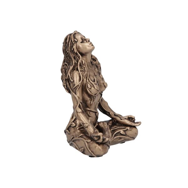 Moder Jord Statue Mini Gaia Fe Dekorativ Buddha Statue 1PC