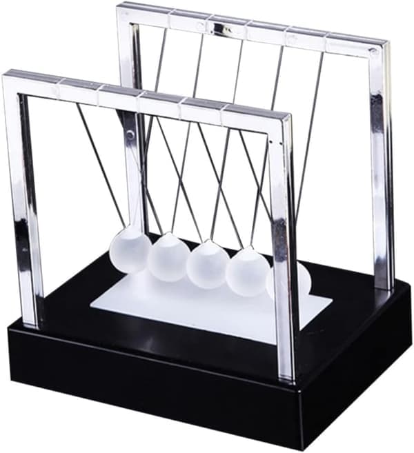 Newtons Pendul LED Lysende Svingbold Videnskab Skrivebord Kontor Boligindretning [Ho]