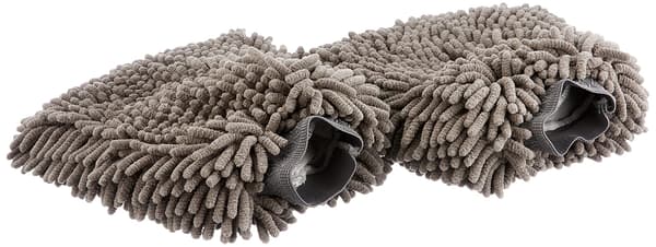 Bilvaskehandske Håndklæde Mikrofiber 2-pak Mørkegrå 30x20cm