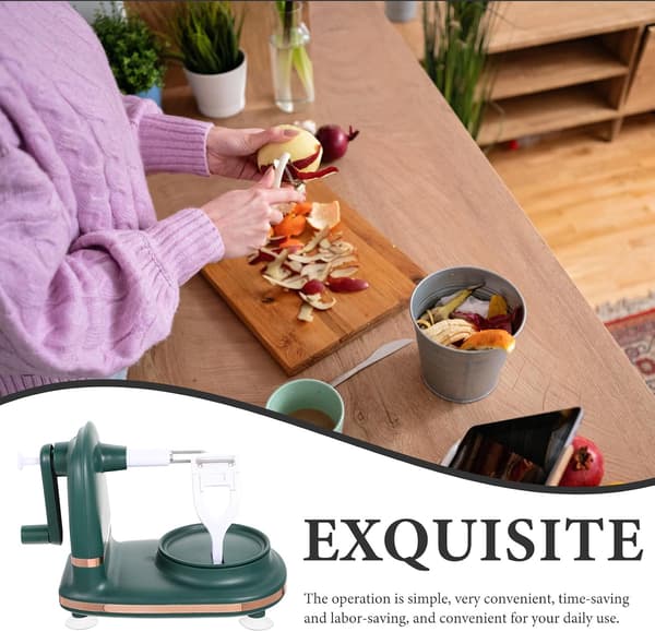 Manual Fruit Peeler Hand-cranked Kitchen Peeling Tool for Pears and Fruits