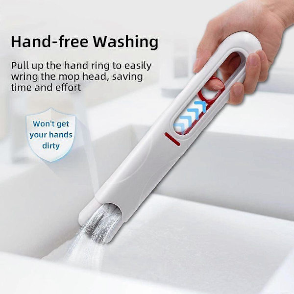 Powerful Squeeze Mini Mop Foldable Home Cleaning Mops With Sponge Self-Squeezing Floor Washing Mops Desktop Window Car Cleaning Tools