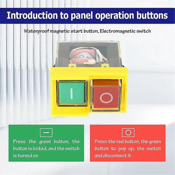 Kjd6 5E4 250V 6A Universal Safety Switch: Electromagnetic Waterproof, Anti-Power Outage Tool Switch