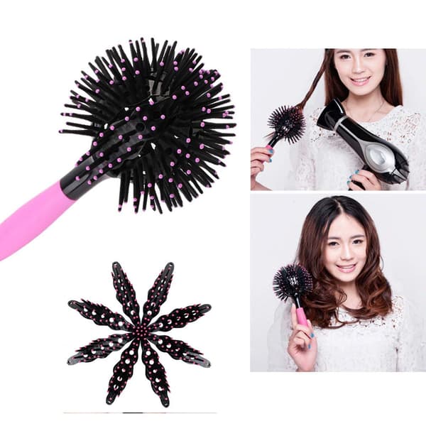 3D Hair Styling Comb, Spherical Curling Comb, Air Styling Comb, Eight-Arm Spherical Comb, 3D Massage Comb