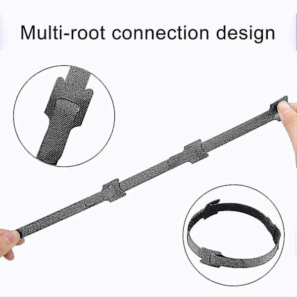 Kabelbindere [100 stk], Kabel Ss, Genanvendelige kabelbindere, Kabel Store Izer, Til at binde kabler, Shs, PC-kabler, Kabler osv. ()