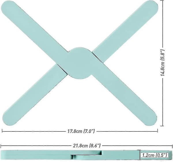4-pack hopfällbara silikonunderlägg, miljövänlig expanderbar silikon grytlapp, värmeskydd