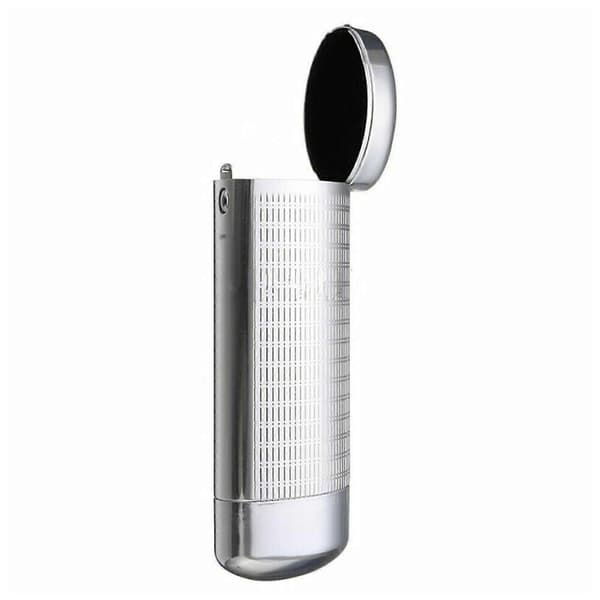 Aluminium brilleetui, metall, bærbart hardt etui for lesebriller Fg}F2{
