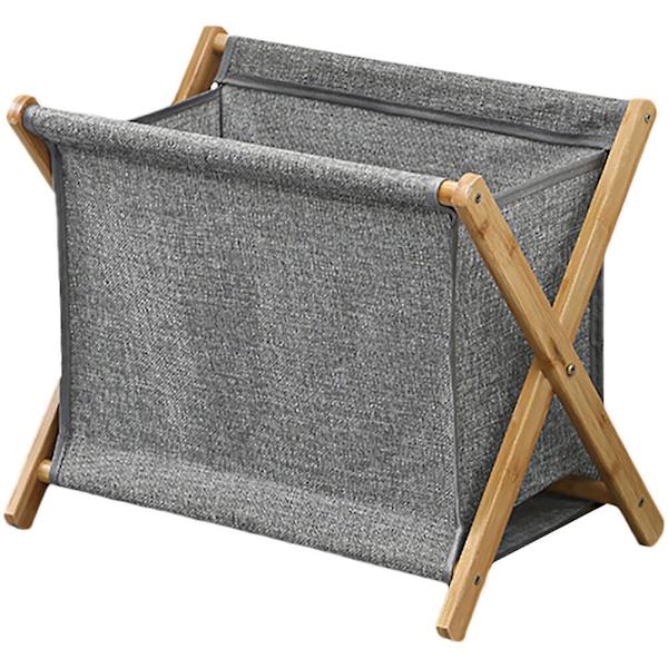 Hopfällbar tvättkorg för smutstvätt, hushållsförvaring för smutsiga kläder, grå, 47x12,7 cm Grey 47x12.7cm