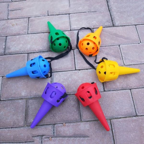 2 set kopp och boll spel Mini fångstboll leksak bollfångstkopp