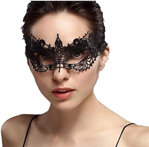 （Hoops + alver）Spets Kvinna Vargmask (Mask A)