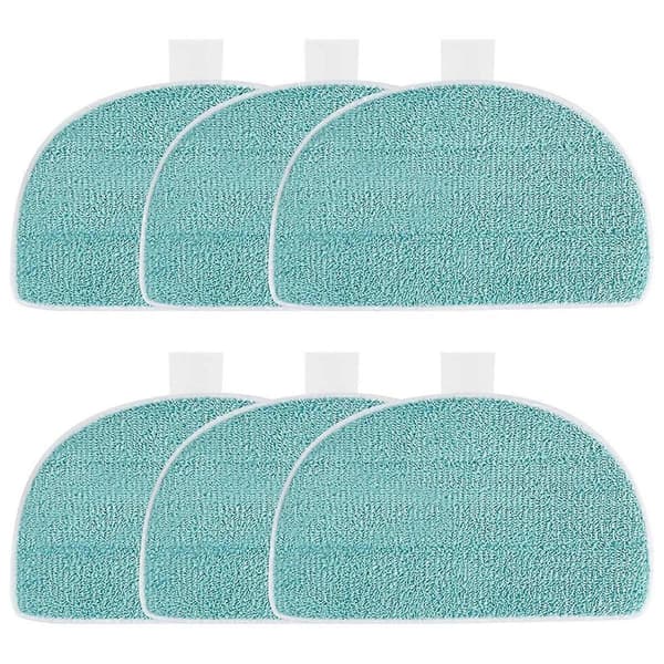 Replacement Cordless Electric Mop Rotating Mop Pad Includes 8 Microfiber Pads and 8 Joints for Indoor Use (16 cm)