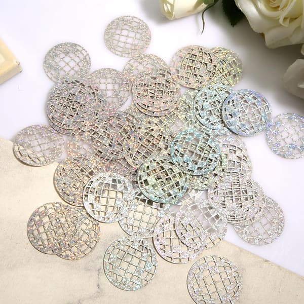 100 stk Glitter Diskokule Bordkonfetti, Diskotema Fest Konfetti Bordpynt Senterdekorasjoner, Festfavoritter Tilbehør