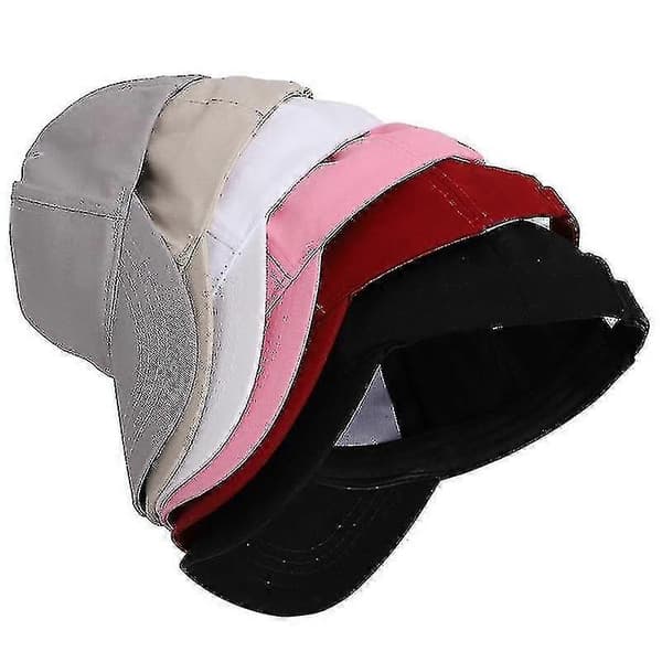 Sommer- Hestehale Snapback, Paljetter Bomull, Sportscap-khaki