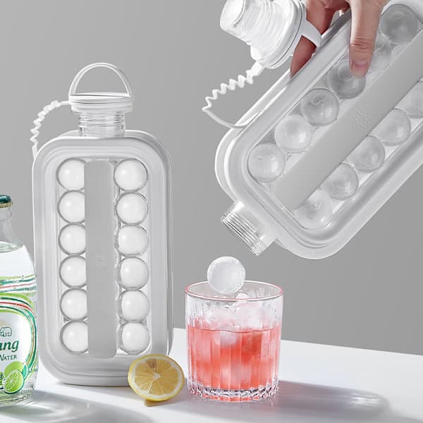 Isbold Maker Kedel Køkken Bar Tilbehør Gadgets Kreativ Isterningeform 2 I 1 Multifunktionel Beholder