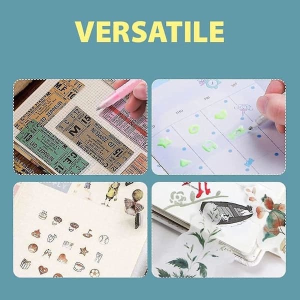 Limstift med lim, hurtigtørrende limstift til scrapbooking, limstift til hobby og stof, farverigt hurtigtørrende limstift-sæt til scrapbooking