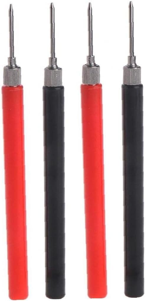 Multimeter -teststift 4pcs 2mm Testsonden Nadelspitze Edelstahlstift -stiftsonden Für Voltmeter -