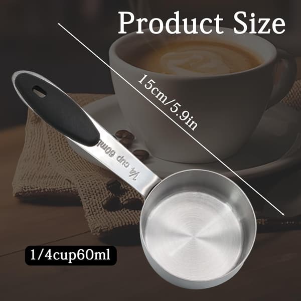 1/4 kopp målebeger 2 stk svart 60ML(1/4 Cup) size_name