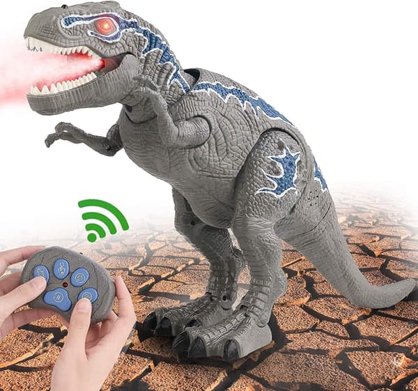 Fjernkontroll Dinosaurleker, LED-lys Opplyst Gående