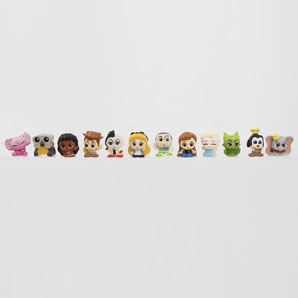 48 stk Disney Princess Stitch Mini Figur Blind Box Sæt, Samlerobjekt PVC-legetøj til Fans og Skrivebordsudstilling