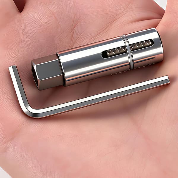 Broken Pipe Extractor | Heavy-Duty Adjustable Tool, 12mm and 14mm Pipe Screw Extractor with Hex Wrench, for Valve Threads