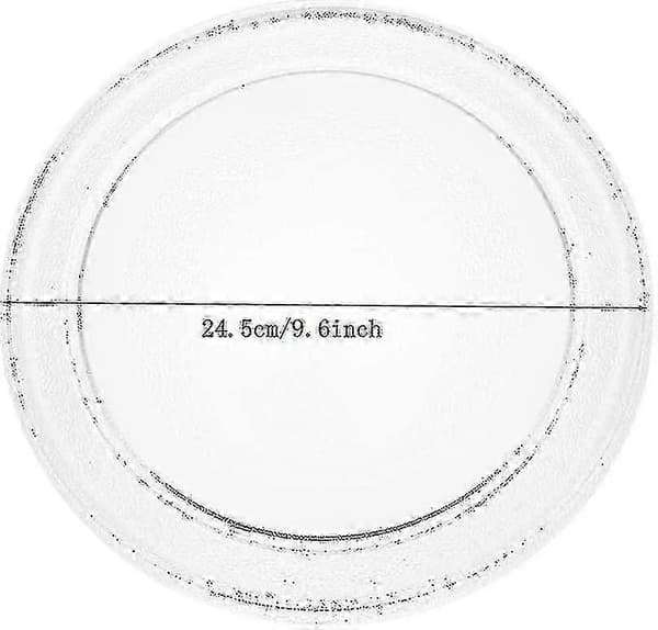 Microwave Glass Plate Microwave Glass Turntable Replacement Flat Base Glass Tray 24.5 cm/9.6 inch (flat bottom)