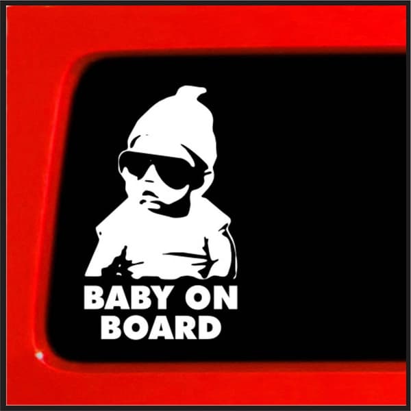Custom Foreign Trade Car Sticker Car Decal, PVC Material, Baby