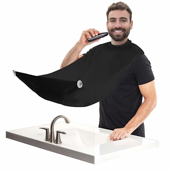 Vanntett, non-stick skjeggklippetøy for menn, farsdaggave, skjeggforkle, skjerf for barbering og hårklipp