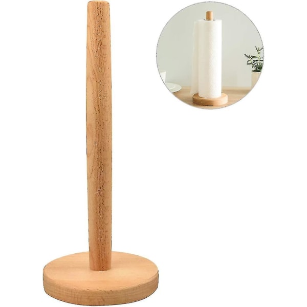Kit Rulle H, Bambus Rulle H Med Skridsikre Puder, Rund Reserve Rulle H (31 X 13 Cm)