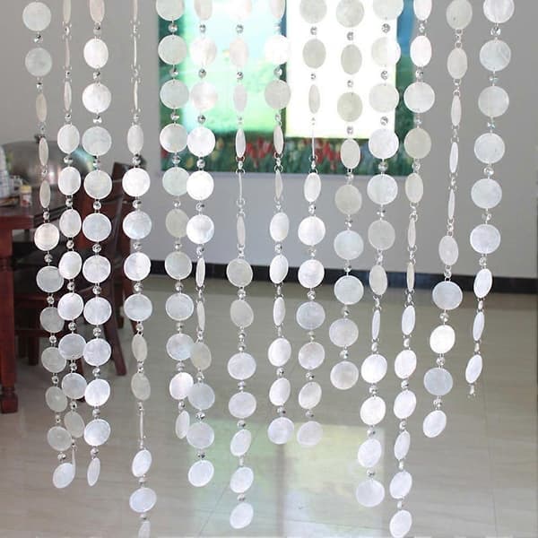 JadeBamboo Natural Shell Crystal Door Curtains As Show As Show