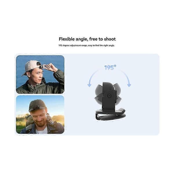 Insta360 GO 3S / GO 3 -klipsikiinnitys, hattuklipsi, pikalukitusversio 0703