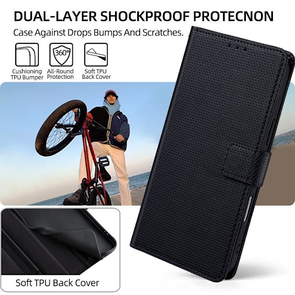 Flip Case for iPhone 13 Pro - Elegant Protection with Card Slots and Stand Function