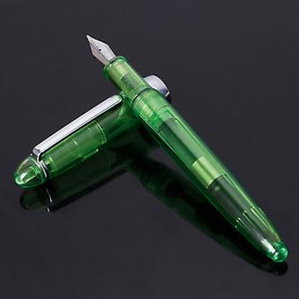 JINHAO 992 Läpinäkyvä täytekynä 0,5 mm toimistotarvikkeet kirjoitustyökalut lahja (vihreä)