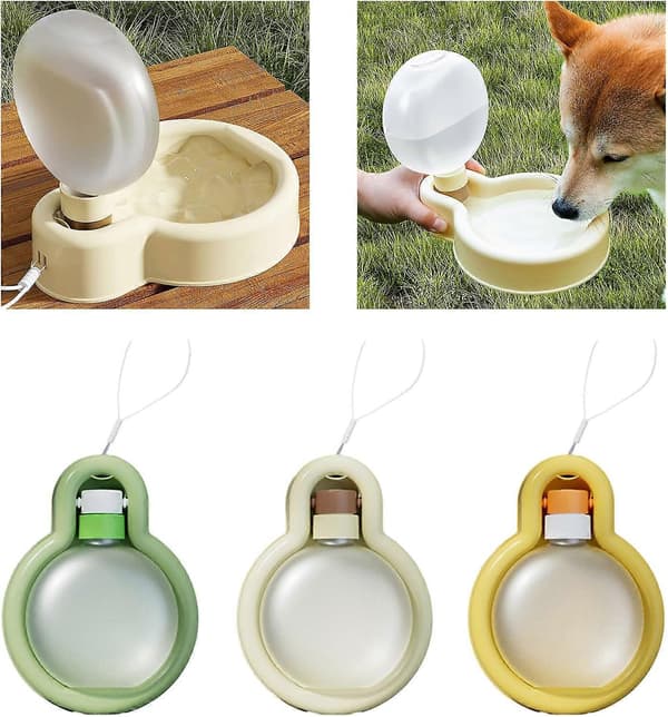 Pet Water Bottle, Water Bowl, Water Container, Outdoor Drinking Cup, Foldable Dispenser, Portable Drinking Bottle