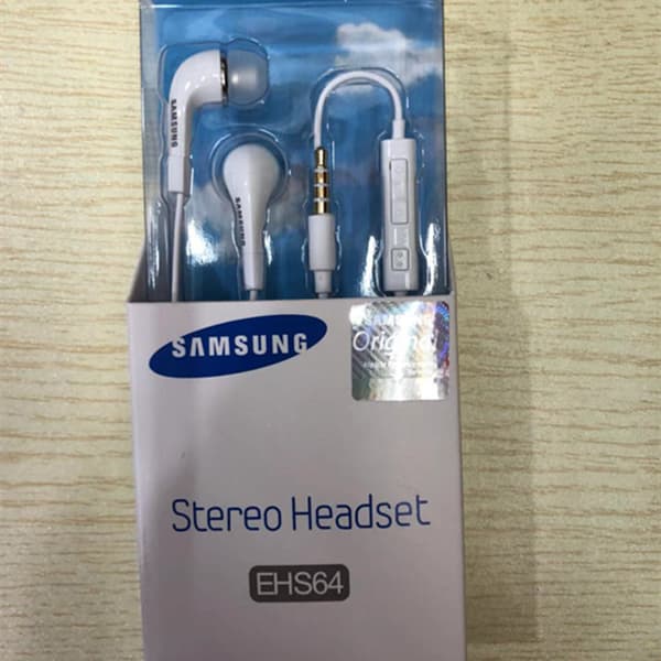 For Samsung EHS64 3.5 mm hodetelefoner med fjernkontroll - hvit