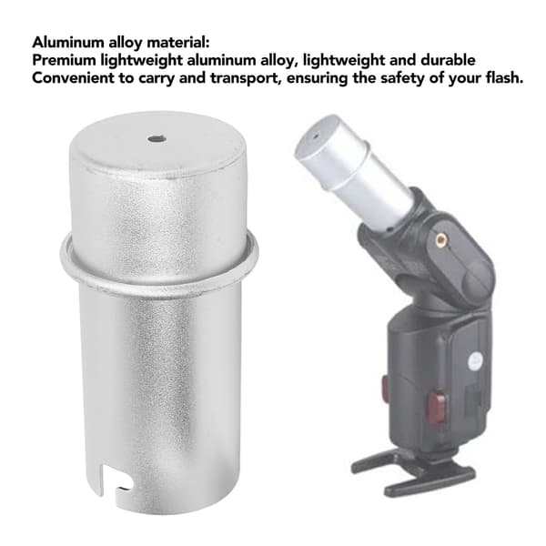 Bærbart blitsrørbeskyttelse i aluminiumslegering for AD 180 AD 360 AD 360II AD 200