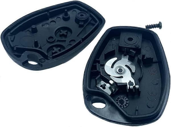 Key Shell without Blade Compatible with Renault Clio 3, Twingo 2, Master 3, Kangoo 2, Trafic and Modus - 2-Button Remote Control for Commercial Vehicles Fli [DB]