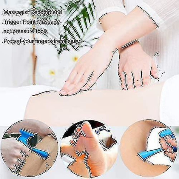 Djupvävnadsmassageverktyg, Bvn T-punktsmassager, Djupvävnadsavslappning, Triggerpunktsmassager Tumskydd för Nacke, Axlar, Armar, Ben, Fötter