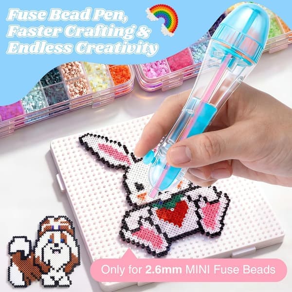 Two-pack ballpoint pens, suitable for 2.6 mm beads, transparent dispenser, saves time and provides precise positioning. [Ho]
