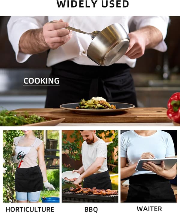 Aprons with 4 Pockets (available in 3-pack / 7-pack) 23.5'' X