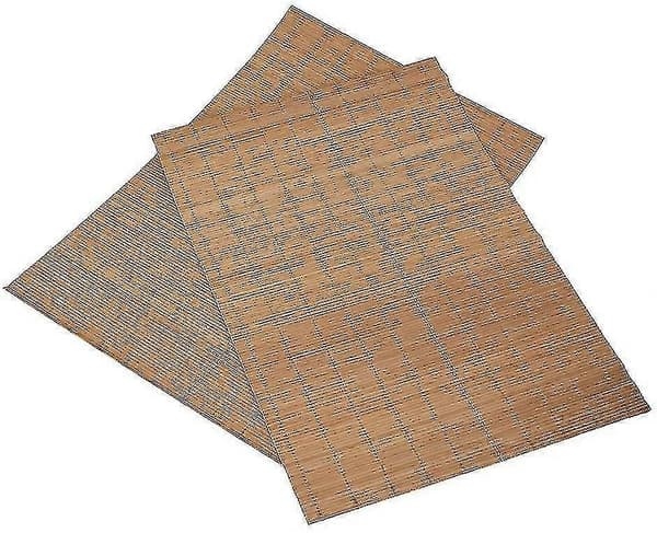 2-pack placemats for dining table Bamboo placemats Eco-friendly placemats Heat