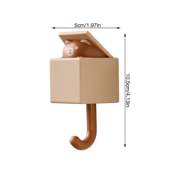 Children's Clothes Hanger, Cat Key Hook, Key Holder, Waterproof, Wall Hook, Cute Clothes Hanger, Self-Adhesive, Creative Towel Holder